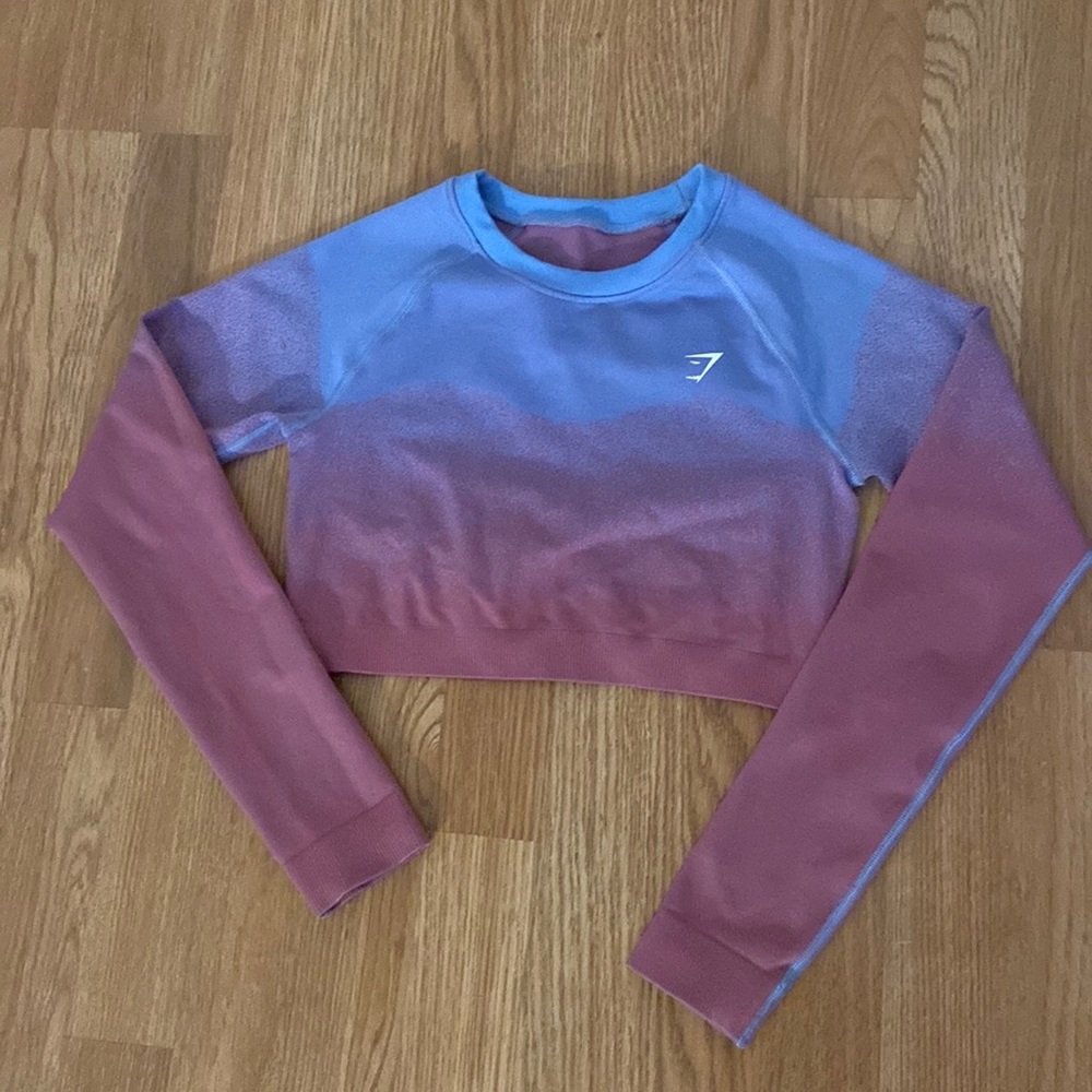 Gymshark adapt ombré crop top